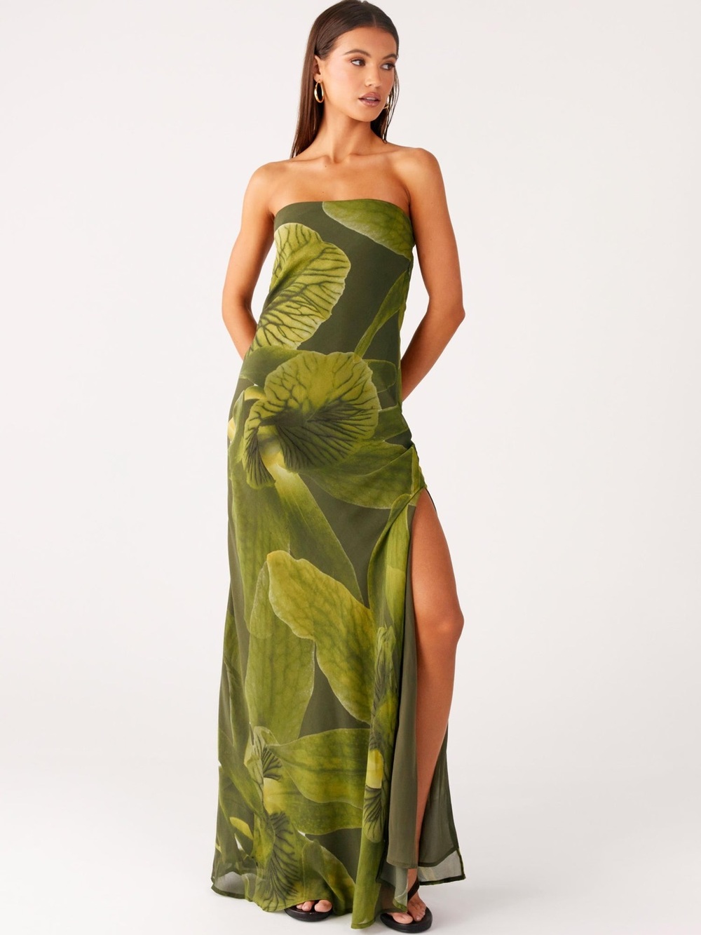 NWT Peppermayo Nettle Maxi Dress in Tropical Floral - Picture 2 of 12